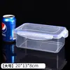 Caixa de Armazenamento Retangular Espessa para Geladeira, Recipiente Alimentar Seguro para Micro-ondas, Caixa de Armazenamento para Frutas e Verduras, Caixa Selada para Freezer