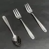 Mini Colher de Aço Inoxidável Mini Garfo Colher Doméstica Colher de Sobremesa Garfo de Bolo Colher para Iogurte Sorvete Garfo de Salada