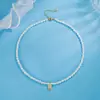 Collar Vintage de Lujo Ligero con Circonita y Perla, Colgante de Gota de Agua y Cuadrado, Diseño Único, Nuevo Regalo Versátil y Delicado para Novia