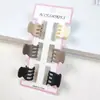 Pinza Pequeña de Agarre de 2 cm Clip Lateral Sencillo Deslustrado para Flequillo Alto Valor de Color Pinza de Tiburón para Cabello Suelto Pasador Pequeño Joyería para el Cabello