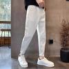 Jeans Casuais Cropped de Verão Masculino 2024 Novo Marca da Moda Elegante Branco Versátil Calças Slim
