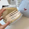 Bolsa Casual Rayada de Tofu Casero para Mujer, Bolso Clutch tipo Satchel, Bolsa de Cosméticos Linda Toalla de Tía, Bolsa Pequeña de Mano para Estudiante