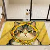 Alfombra de Baño de Barro Diatómico de Dibujos Animados Absorbente de Agua Secado Rápido Antideslizante Alfombra para Puerta de Ducha y WC Alfombrilla para Pies Linda para el Hogar