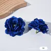 Fabricante Flor Artificial Cabeza DIY Accesorios Flor Seda Material Tocado Fondo Boda Pared Flores Arreglo Floral Props