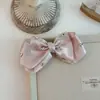 Pinza de Plátano con Lazo de Lunares Satinado de Alta Gama, Pinza Vertical Elegante para Cola de Caballo Alta, Versátil, Accesorio para el Cabello No Dañino