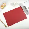 Jogos Americanos Retangulares de Couro Transfronteiriços Mats de Mesa para Restaurante Ocidental de PU Espessados Isolados Refeições Desejo Mats de Mesa Isolados Bicolores Frente e Verso