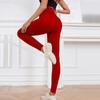 Calças de Yoga Bumbum de Pêssego, Linhas de Levantamento do Quadril, Sem Constrangimento, Verão Leve V Profundo Escovado Justo Legging Esportiva de Verão para Mulheres
