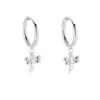 Exquisitos Pendientes de Zirconia, Clips para Orejas para Mujer, Acero Inoxidable, Múltiples Estilos a Elegir, Pendientes Retro Franceses, Suministro Directo de Fábrica