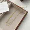Plata Esterlina S925 Collar Básico Simple Chopard para Mujer Moda Serie Brillante Cadena de Clavícula Collar Versátil