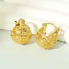 Pendientes Ouyini de Plata de Ley 925 con Moneda Hueca de Cobre y Diseño de Piña Pequeña, Estilo de Lujo Ligero de Gama Alta, Nuevos Pinzas para Orejas Estilo Chino Ins para Mujer
