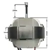 YJ58-2/6/20 bobina de motor asíncrono cubierta 220v calentador caliente mata mosquitos ventilador de ventilación de escape