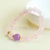 Pulsera de Cristal Rosa Natural Ai Yu Pulsera de Amatista para Mujer Venta Caliente en Transmisiones en Vivo de Kuaishou y Douyin Mayoreo S5080105