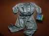 Fatos de Sauna de PVC Prata para Homens e Mulheres, Roupas de Suor Esportivas, Fatos Esportivos de Fitness, Fornecedor de Fatos de Sauna de PVC