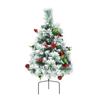 2025 Nova Árvore de Natal Transfronteiriça Plug de Chão Verde Árvore de Pescoço Torto Pátio Plug de Chão Árvore Decoração de Natal Arranjo Enfeites