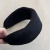 Faixa de Cabeça de Camurça de Aba Larga Diária Outono e Inverno para Mulheres 2025 Novo Acessório de Cabelo Presilha de Cabelo de Nicho Faixa de Cabeça Alta