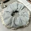 Scrunchie atmosférico para mulheres, elástico de cabelo elegante em renda floral. Acessórios em estoque para atacado