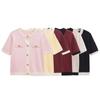 Ropa Europea y Americana Exportación al por Mayor Otoño 2025 Nueva Moda Versátil de Manga Corta Chaqueta Cardigan Tejida Tops para Mujer Tendencia