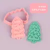 Serie Navideña Moldes Estéreo para Galletas Horneado Dibujos Animados Moldes para Galletas Navidad DIY Moldes Artificiales Hechos a Mano