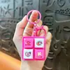 Chaveiro Pingente Teclado de Quatro Grades Luminoso e Sonoro Alívio de Estresse Brinquedo Estudantil Acessório para Mochila Presente Venda por Atacado