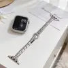 Pulseira de Metal Hexagonal em Favo de Mel e Diamante Adequada para Apple Watch iWatch 12ª Geração 11/10