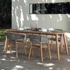 Sofá Pequeño de Ratán Nórdico para Exteriores Jardín Balcón Patio Impermeable Protector Solar Ocio Restaurante Combinación de Mesa y Sillas de Ratán