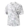 Camiseta de Manga Corta Tie-Dye con Tinta de Secado Rápido Sin Costuras para Hombre, Nueva Camiseta Corta de Verano de Media Manga Holgada de Comercio Exterior para Fitness