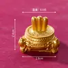 Adornos de Año Nuevo para Micro-Paisajes, Dios de la Riqueza, Quemador de Incienso, Lingote, Manualidades Creativas de Resina, Escritorio de Coche, Adornos para Mejorar la Fortuna