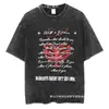 Transfronterizo Aliexpress Transfronterizo Aliexpress Código Europeo Retro Algodón Lavado Viejo Manga Corta Hombres y Mujeres Calle Harajuku Rap