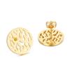Tendencia de moda en joyería de estilo europeo y americano, una variedad de estilos, pendientes de diamantes de imitación de acero inoxidable huecos para mujeres de una generación de cabello