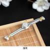 Hebilla de Placa Dinastía Han Flor Perla Blanca Enrollado Hebilla de Una Palabra Retro Tejido a Mano Traje Tang Hebilla Decorativa Accesorios
