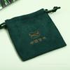 Bolsa de franela de fábrica de Shenzhen, bolsa de franela, bolsa de joyería, bolsa de regalo, bolsa de embalaje con cordón para joyería, logotipo impreso