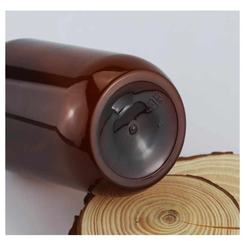 pet乳液瓶洗发水瓶 茶色圆肩按压 护发素瓶