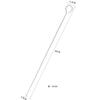 Zibo Mismo Estilo BBQ Acero Inoxidable Letrero Torcido Cuadrado Cuerda Hogar Exterior Letrero Plano Aguja para Barbacoa Brocheta de Cordero Enrollado Brocheta Brocheta
