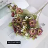 Nuevo Estilo Manojos de Flores Artificiales de Seda de Girasoles, Estrellas y Margaritas para el Hogar, Bodas, Fotografía y Decoración; Flores Artificiales para Venta al por Mayor Transfronteriza