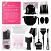 Set de Herramientas para Teñir el Cabello Estilo Chino Bolsa de Regalo Rosa Cepillo de Doble Cara para Teñir el Cabello Mezclador de Crema de Tinte Recipiente para Aceite de Horneado Cepillo Peine para Teñir el Cabello
