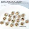 Amor Aleación Joyería para Uñas Corazón de Melocotón Cuadrado Oval Incrustado Diamante Súper Brillante Hielo Fantasma Gota de Agua Joyería para Uñas