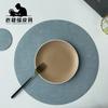 Jogo Americano Redondo Estilo Hotel Levemente Luxuoso Ins, Jogo Americano de Mesa à Prova d'Água e Resistente ao Calor, Porta-Copo, Decoração Elegante para Casa, Louça Estilo Ins, Antiderrapante