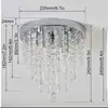 Lámpara de Techo de Cristal Estilo Americano Exclusiva Transfronteriza, Luz de Pasillo, Luz de Entrada, Lámpara Colgante Simple de Cristal LED