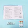 Suporte de Papel para Teste com Haste Dupla A3A4 Cor Transparente Armazenamento para Estudantes Classificação de Documentos Dados Arquivo Abertura Lateral Suporte Giratório