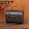 Caja de Almacenamiento Portátil Retro Caja Pequeña de Madera Cofre del Tesoro Escritorio Cadena de Mano Caja Organizadora de Joyería Caja para Colección Wenwan