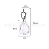 Pendiente Colgante Gota de Agua de Titanio F136 Clavo de Arete Zirconia Clavo de Arete Aleación de Titanio G23 Joyería para Perforaciones Clavo de Hueso de Oreja Dorado Pendiente