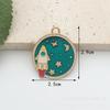 Acessórios de Joias DIY Série Espaço Astronauta Estrela Terra Liga Esmalte Pingente Acessórios de Chaveiro
