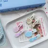 Novo Presilha de Cabelo Fofa de Gatinho e Peixe Estilo Doce para Meninas, Presilha para Franja Lateral, Grampo de Cabelo de Desenho Animado, Acessório de Cabelo para Mulheres