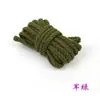 Corda Colorida de Oito Fios de 7mm Corda de Algodão Oca Fio de Algodão Cordão Macio para Tapete Artesanal DIY Cordão de Bolsa
