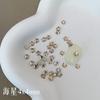 Celebridad de Internet tamaño pequeño Taladro de Uñas Elegante Champán Blanco Mixto Broca de Vidrio Plano Super Flash Mini Taladro de Uñas