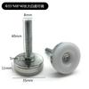 35 Pies Niveladores Grandes Blancos de Acero Inoxidable con Base Inferior Tuerca de Plástico para Tubo Cuadrado Tapón Pie Nivelador para Muebles Estante de Almacenamiento Pie Ajustable