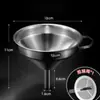 Embudo Espesado de Acero Inoxidable, Olla de Aceite de Grado Alimenticio con Diámetro Pequeño, Embudo para Vino Casero, Filtro de Vertido de Aceite de Diámetro Pequeño, Utensilios para Vino al por Mayor