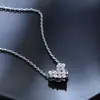 Moderna Cadena para Clavícula de Diamantes con Colgante de Corazón de Cuatro Hojas Desmontable de Lujo Ligero para Mujer, Cadena de Clavícula de Temperamento de Gama Alta de Nicho de Moda
