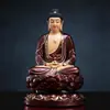 Estatua de Buda Guanyin, Estatua de Bronce, Estatua de Buda para Ofrenda Familiar, Juego Completo de Buda Shakyamuni, Bodhisattva Ksitigarbha, Buda Maitreya, Salón de los Tres Santos de Saha