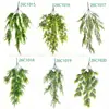 Plantas Artificiais Verdes Trepadeiras, Samambaias, Eucalipto para Pendurar na Parede, Mandala, Grama Persa, Itens de Decoração para Casamentos e Festas em Casa